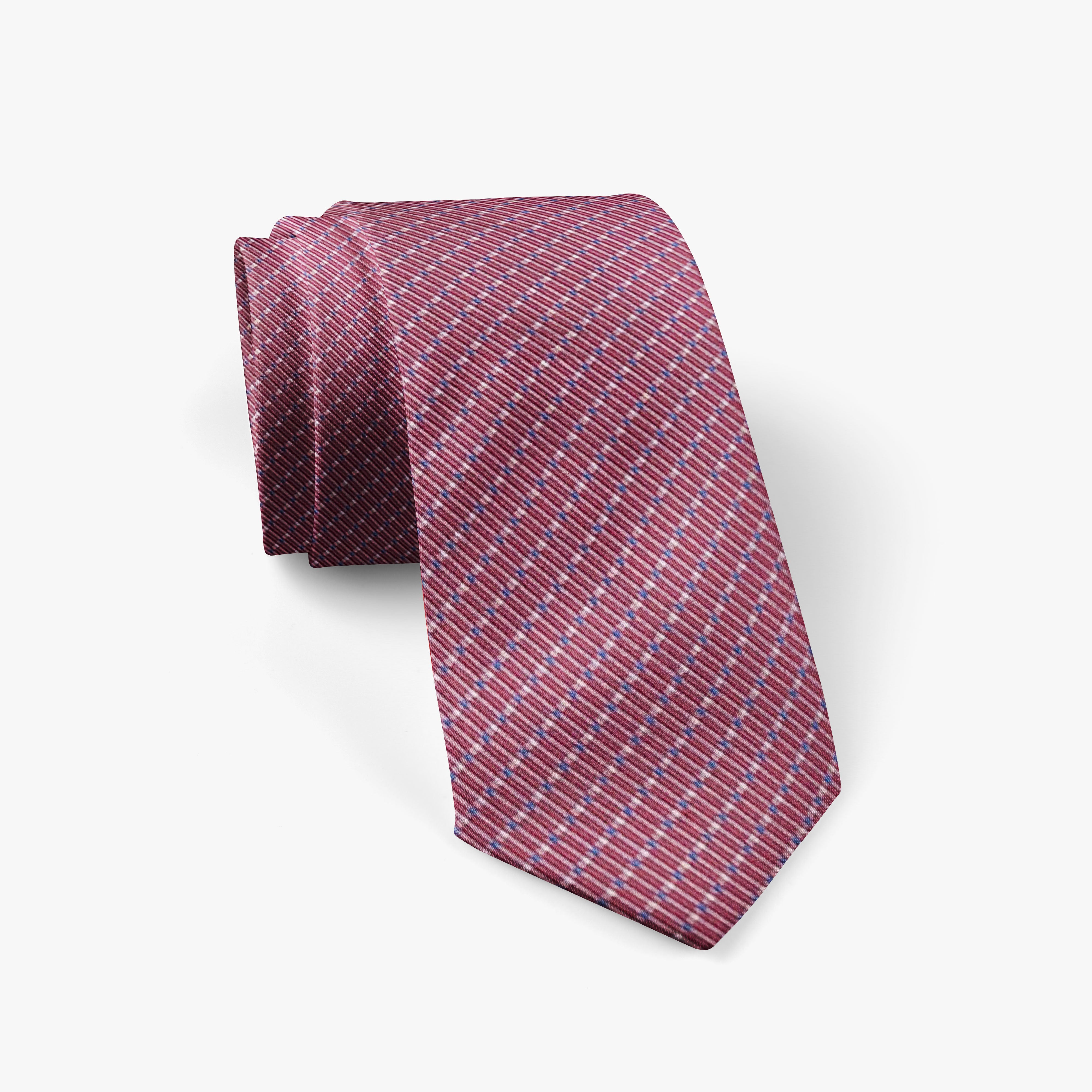 Pink Micro Dot Silk Necktie