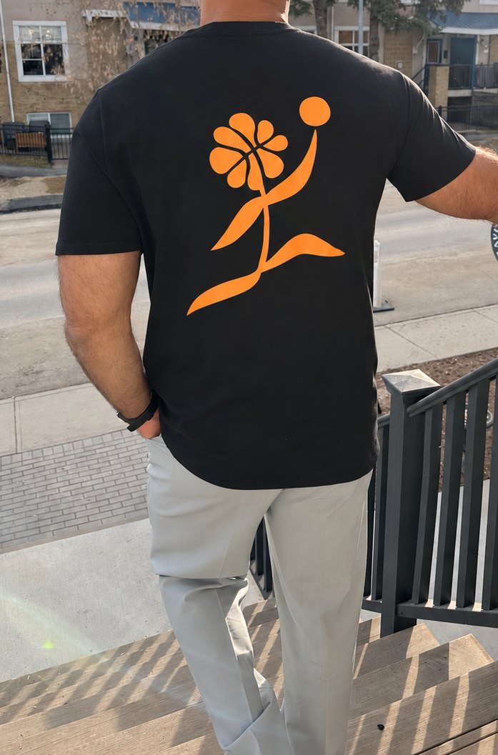 Adesso Athletics Jump Plant Tee – Black – worn