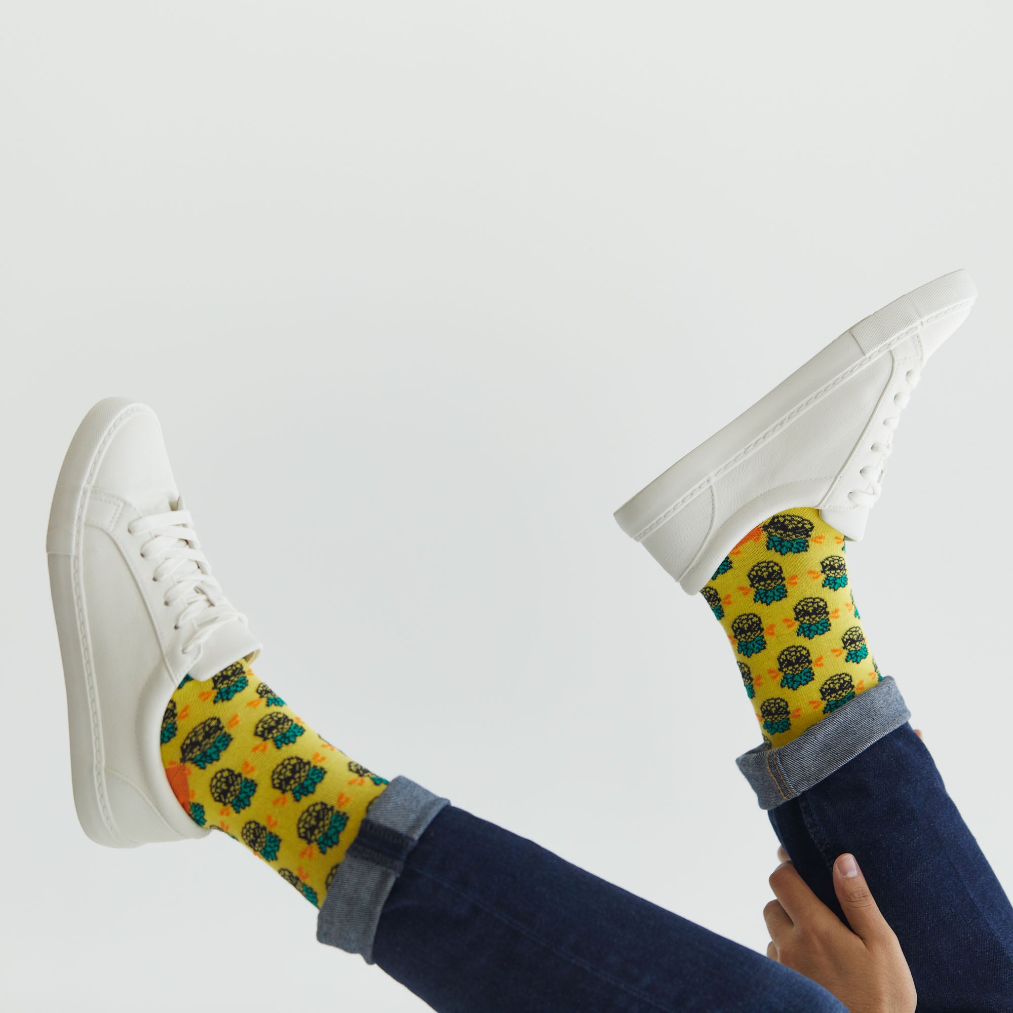 Pineapple with Sunglasses Socks