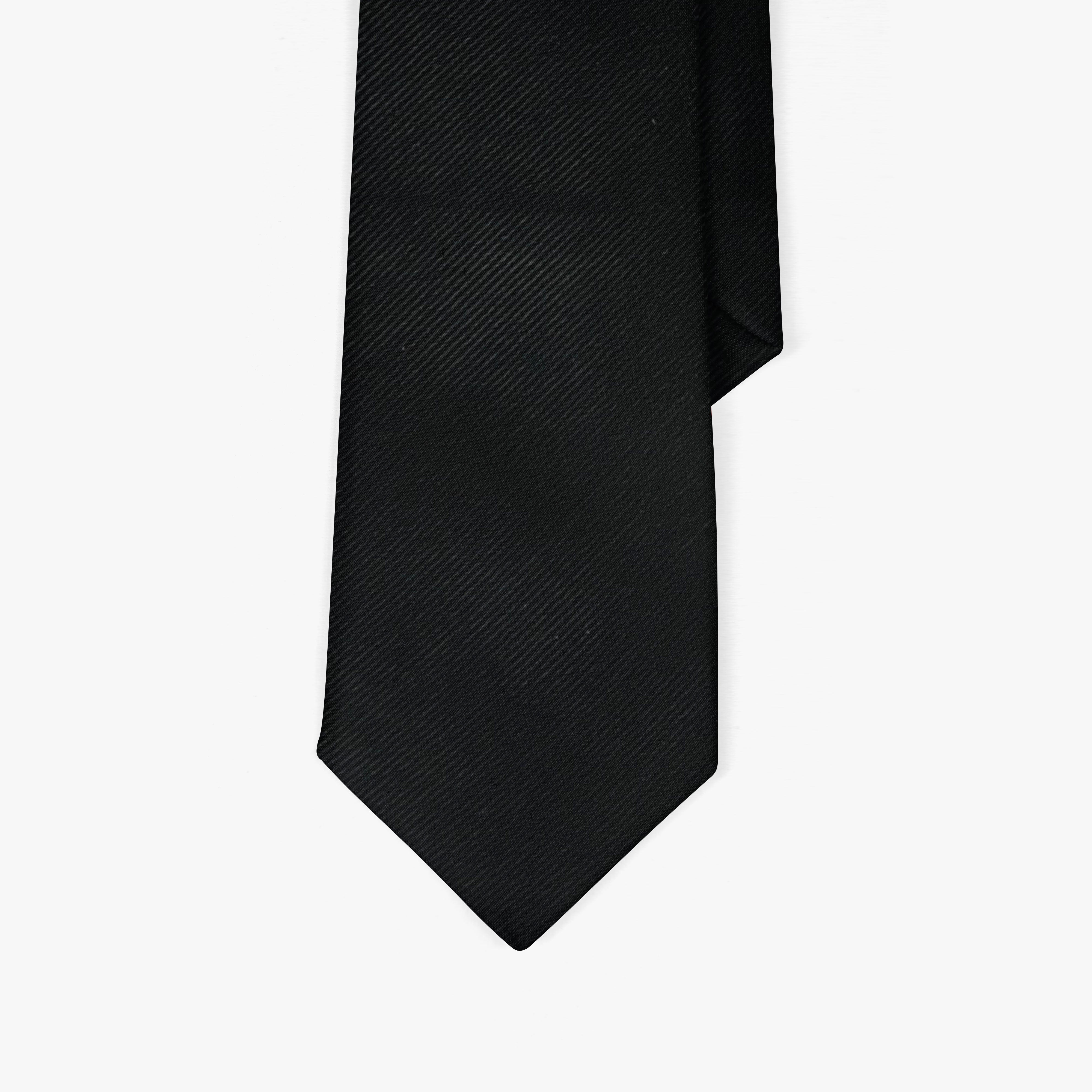 Black Silk Necktie