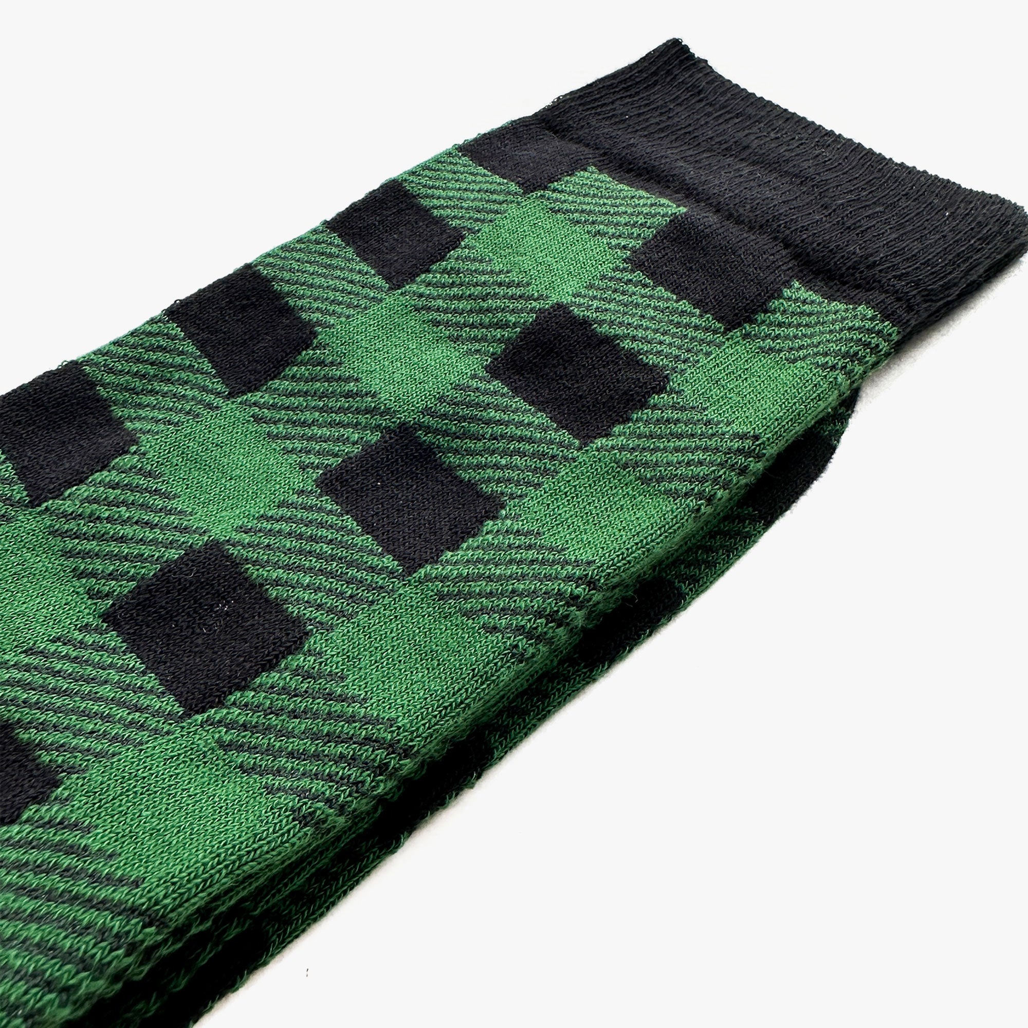 Green Buffalo Plaid Socks