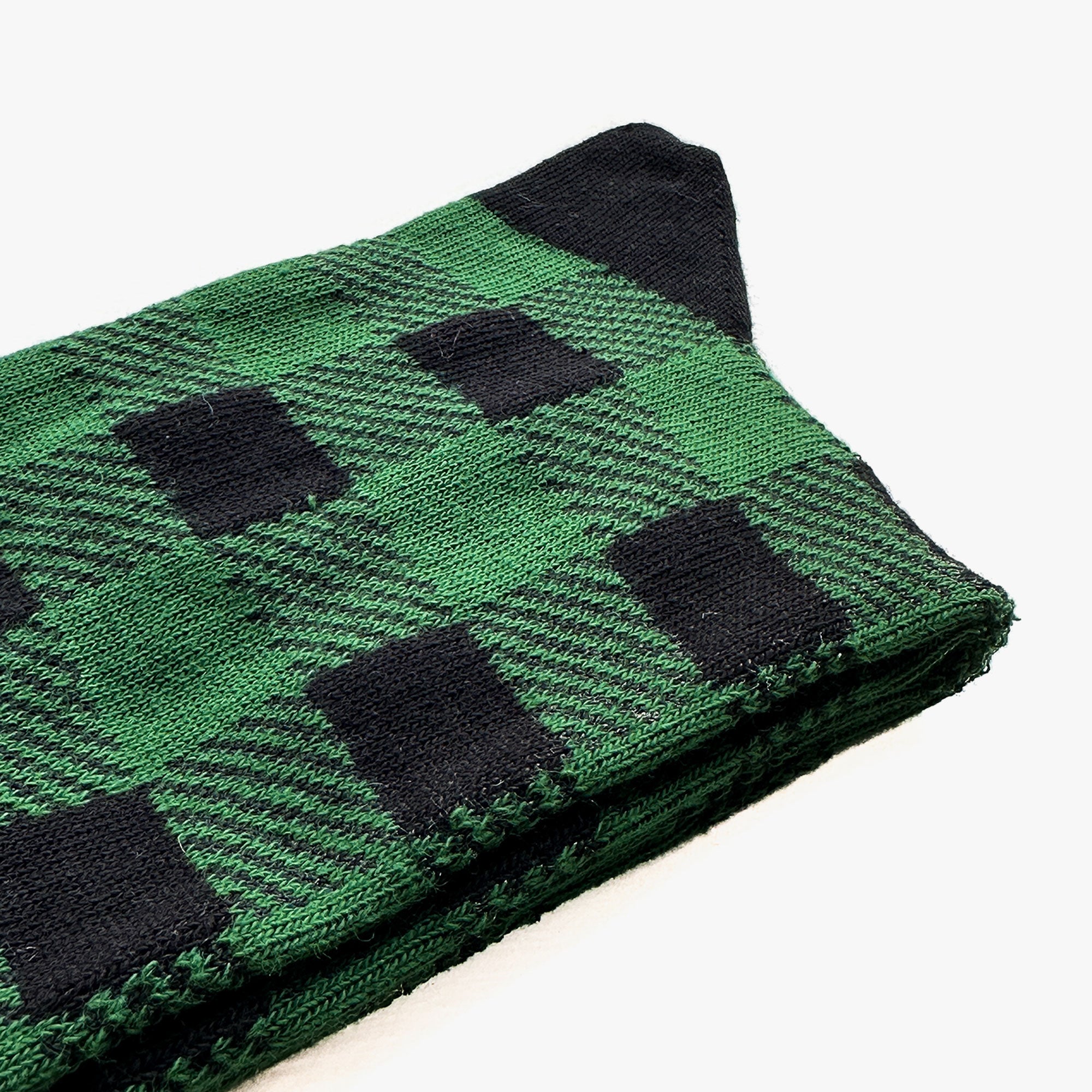 Green Buffalo Plaid Socks
