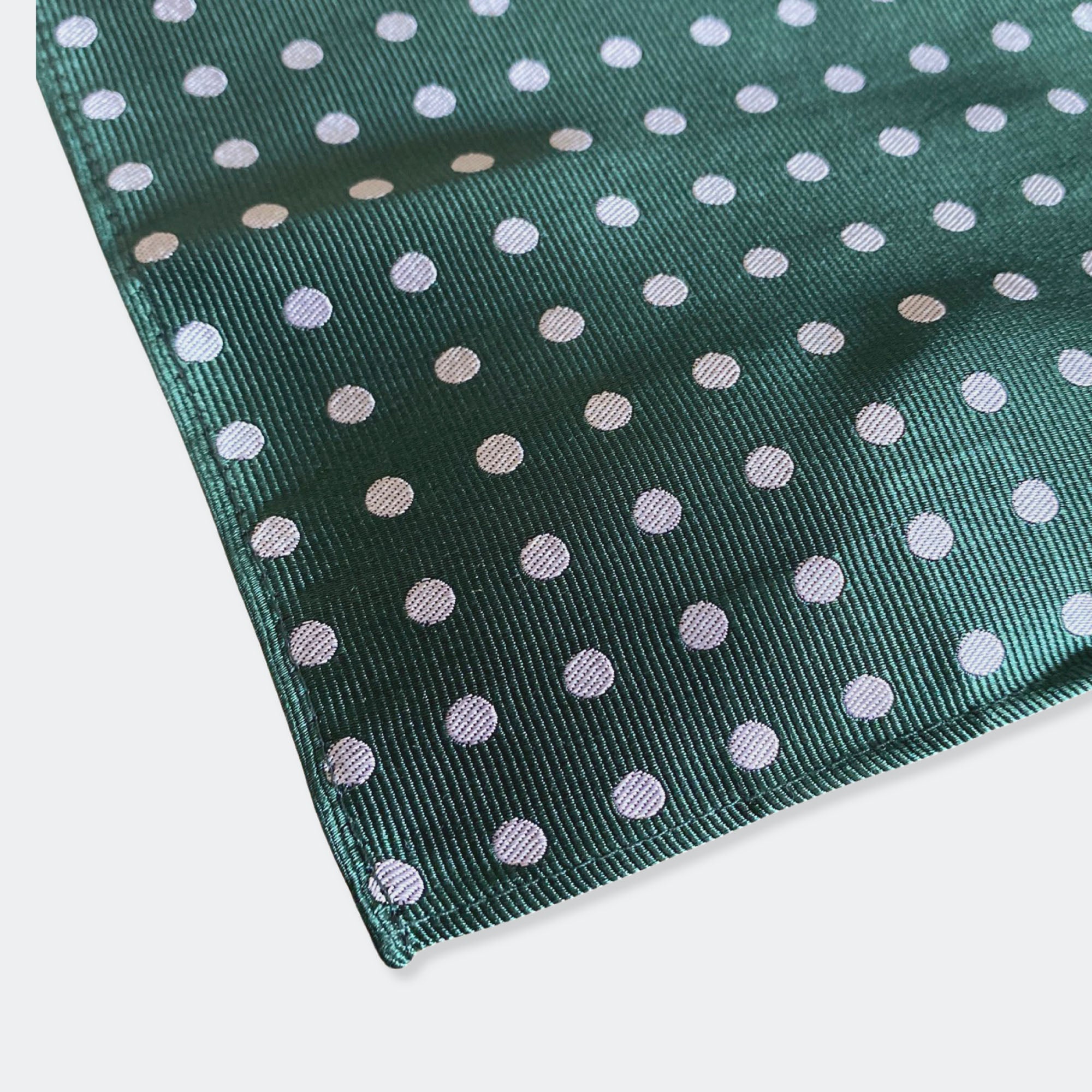 Bad Dad - Forest Green Polka Dot Pocket Square