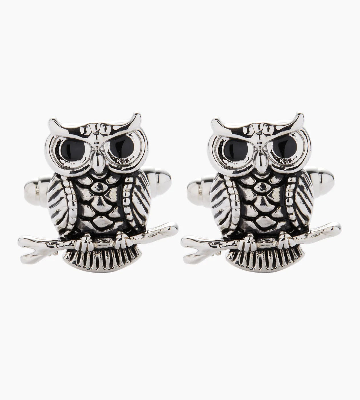 Silver Owl Cufflinks