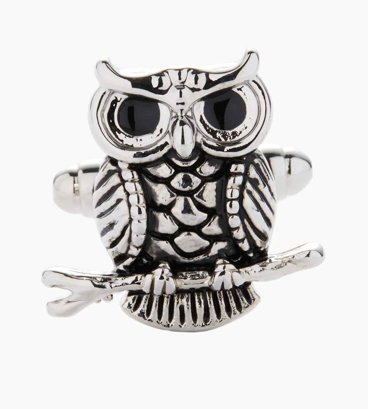 Silver Owl Cufflinks