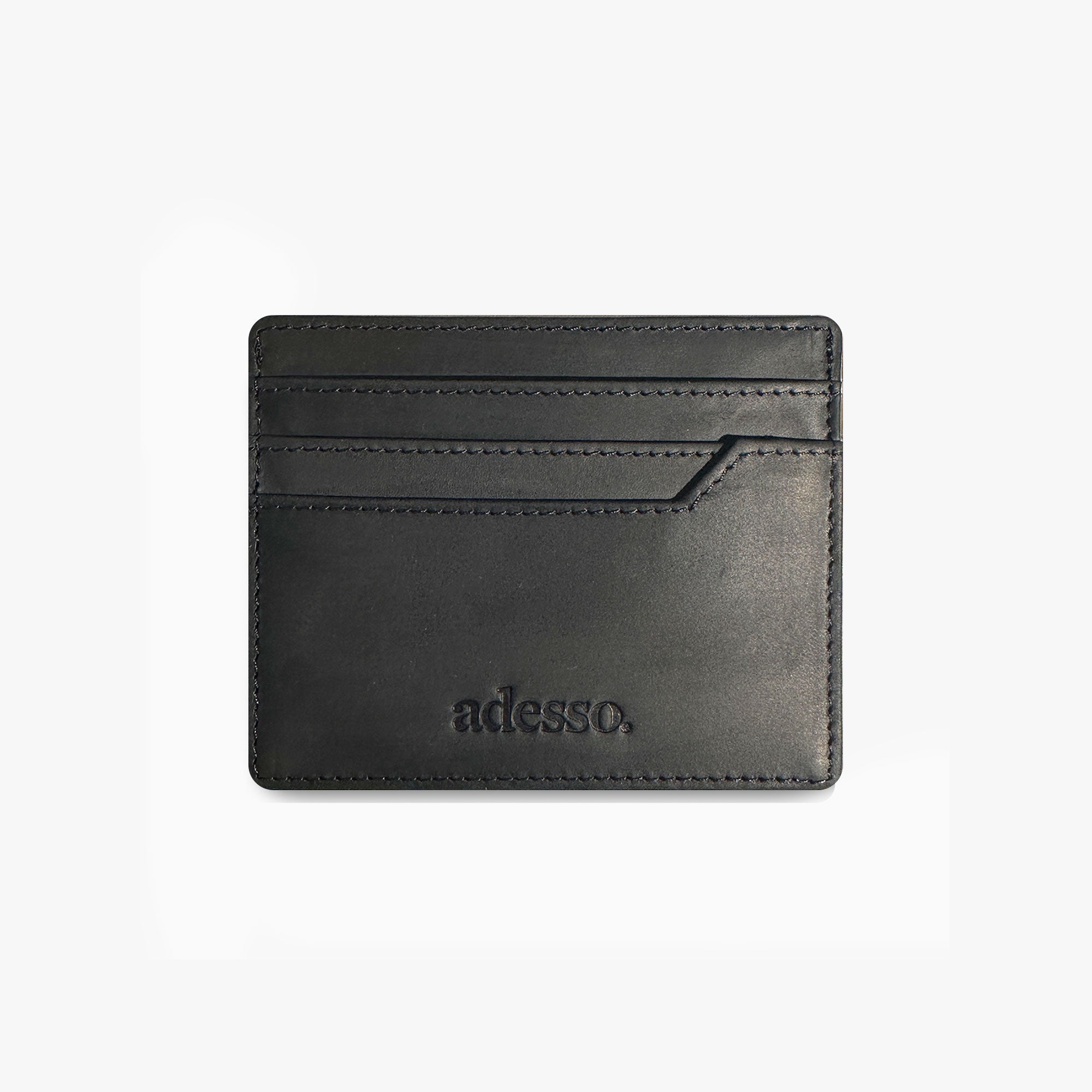 Saddle Black Slim Cardholder