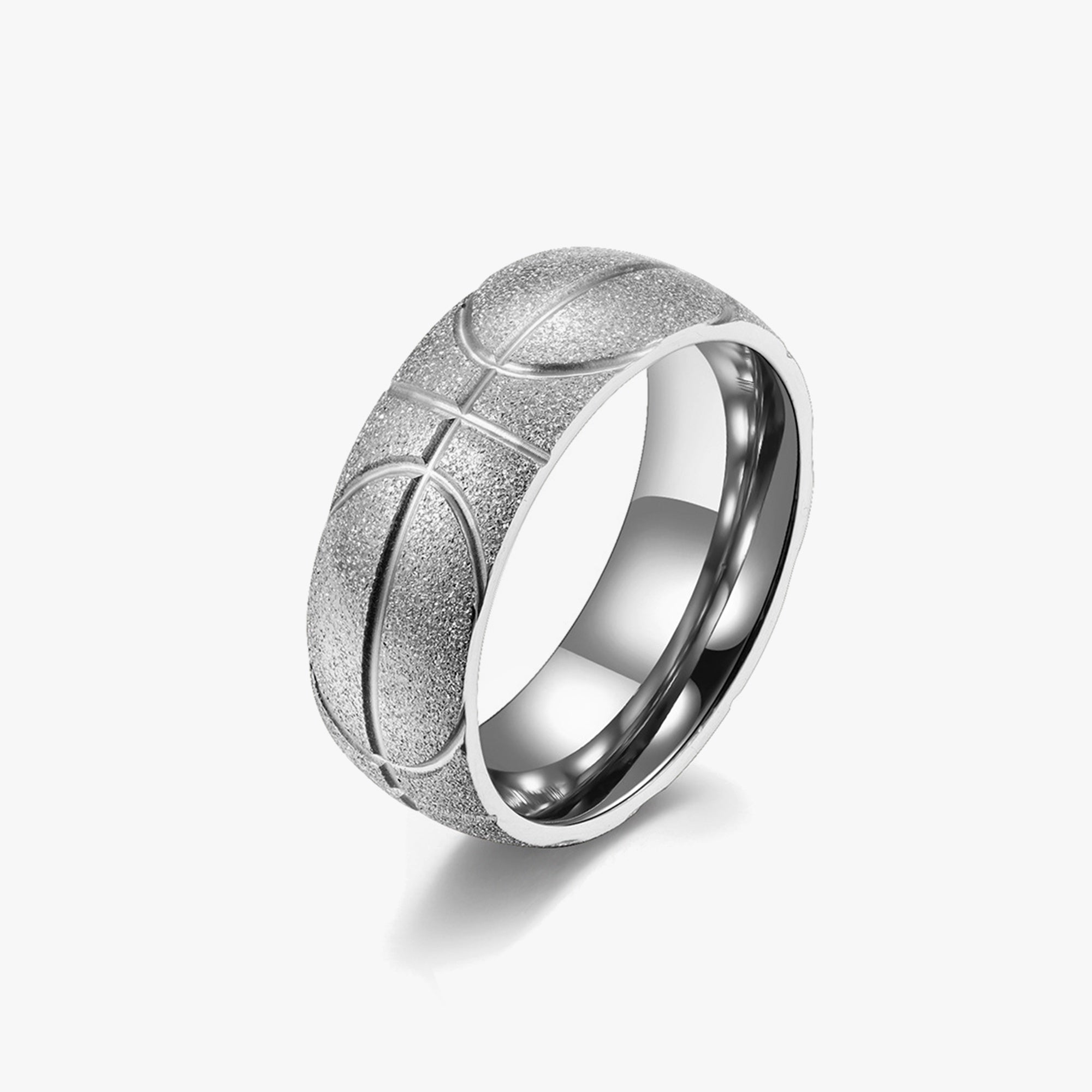 Silver Basketball Ring