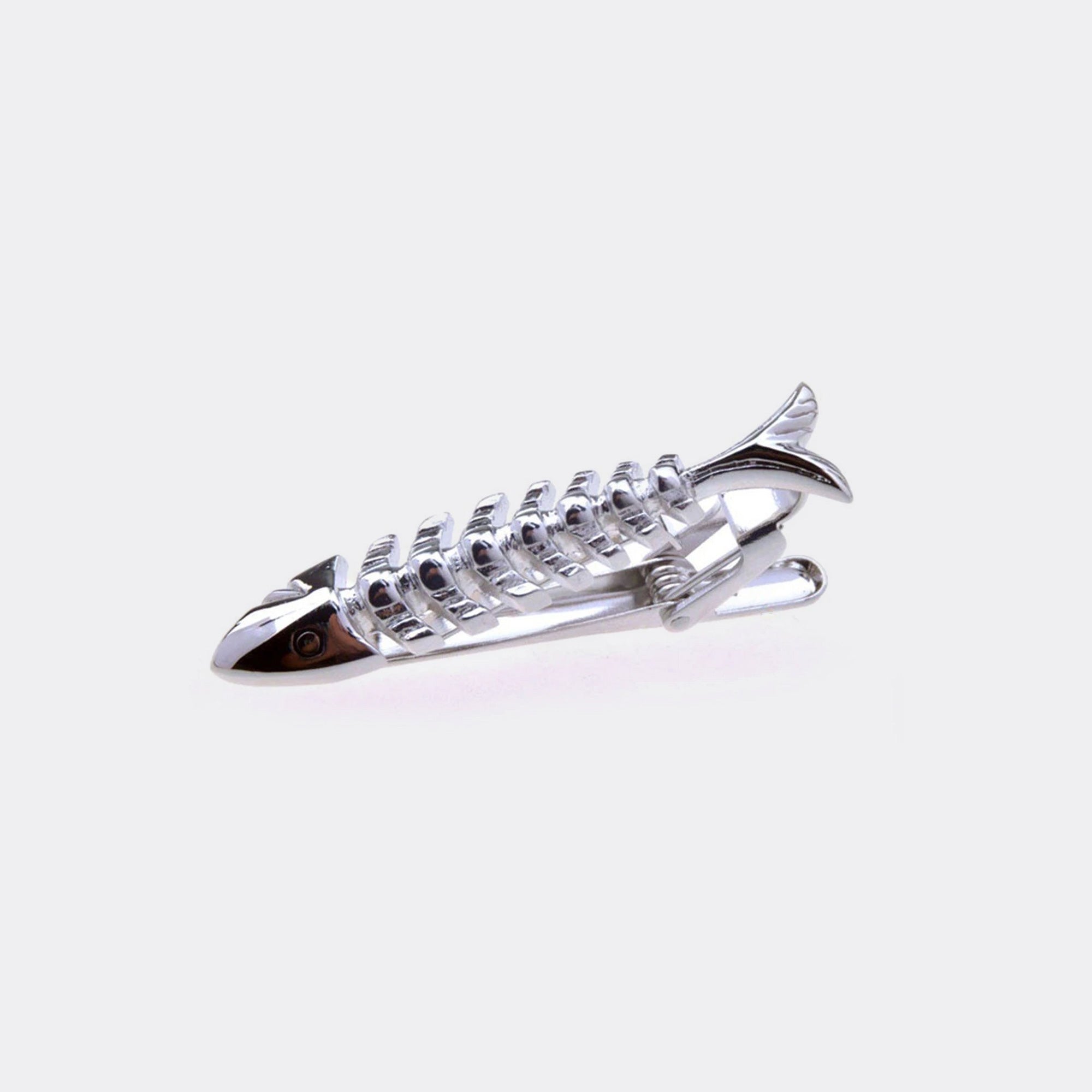 Silver Fish Tie Clip