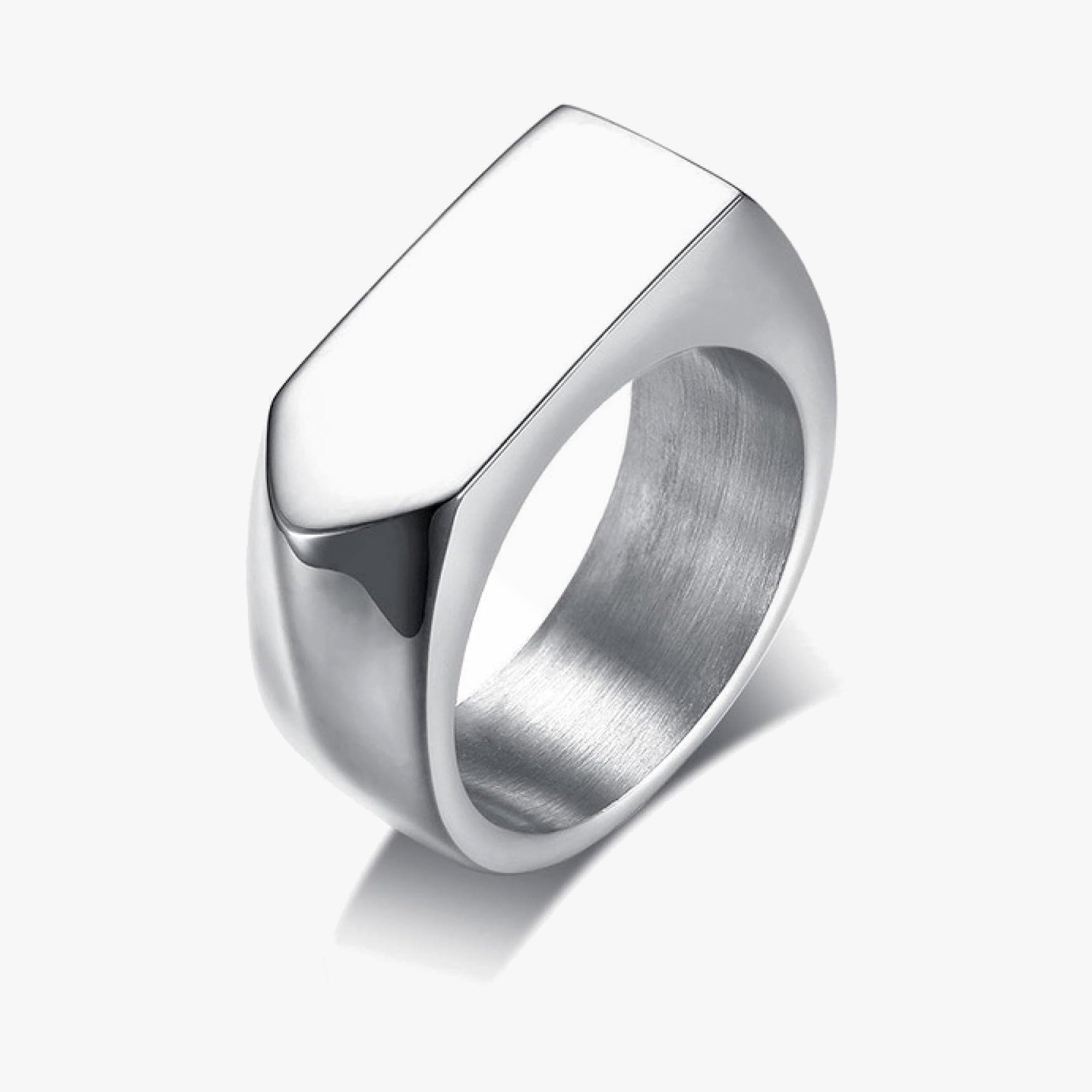 Silver Geometric Ring