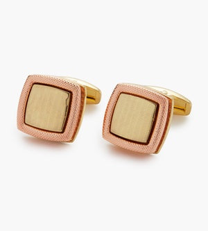 Rose Gold Square Cufflinks