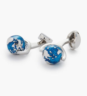 Rotating Globe Cufflinks