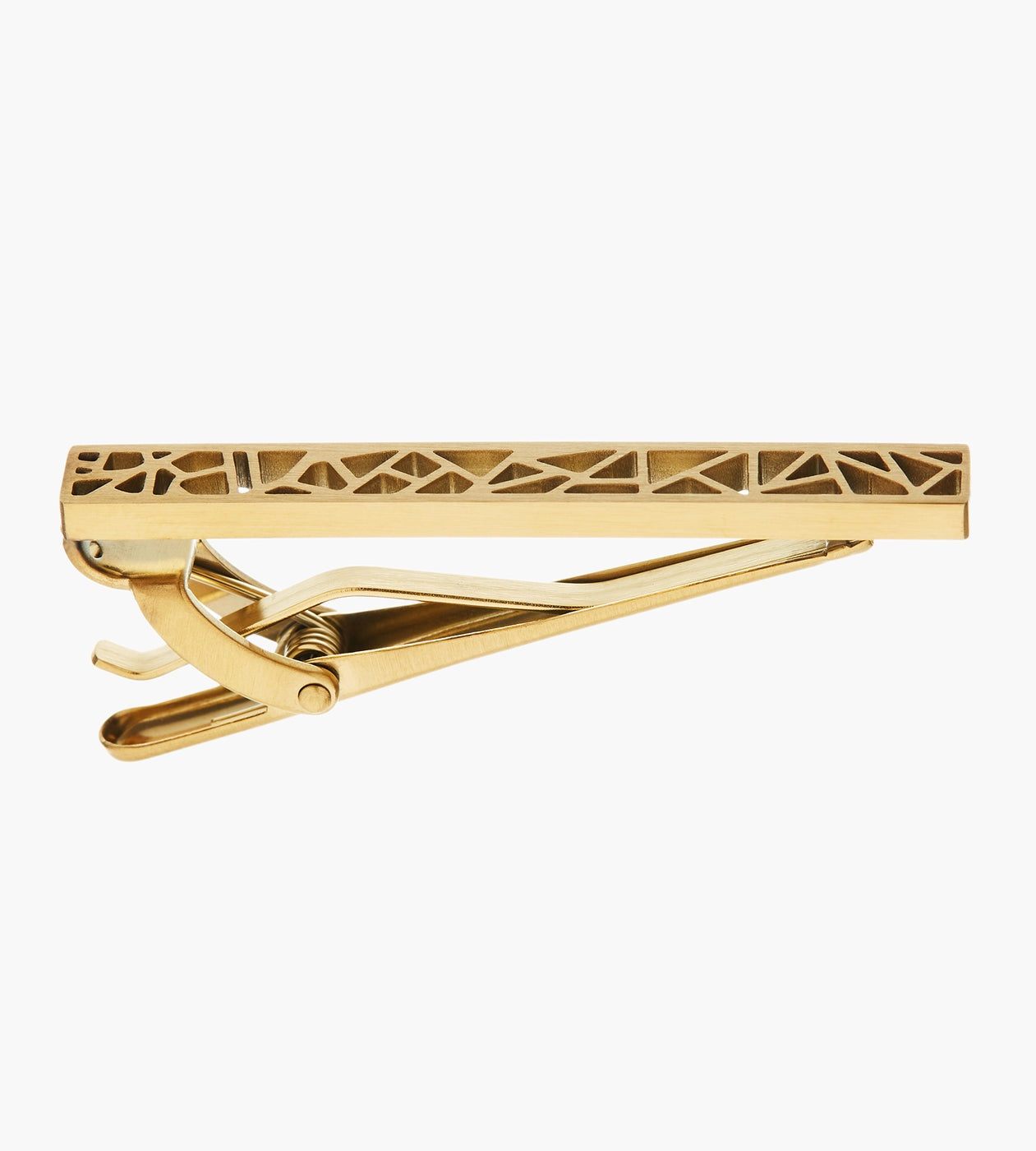 Gold Geometric Tie Clip