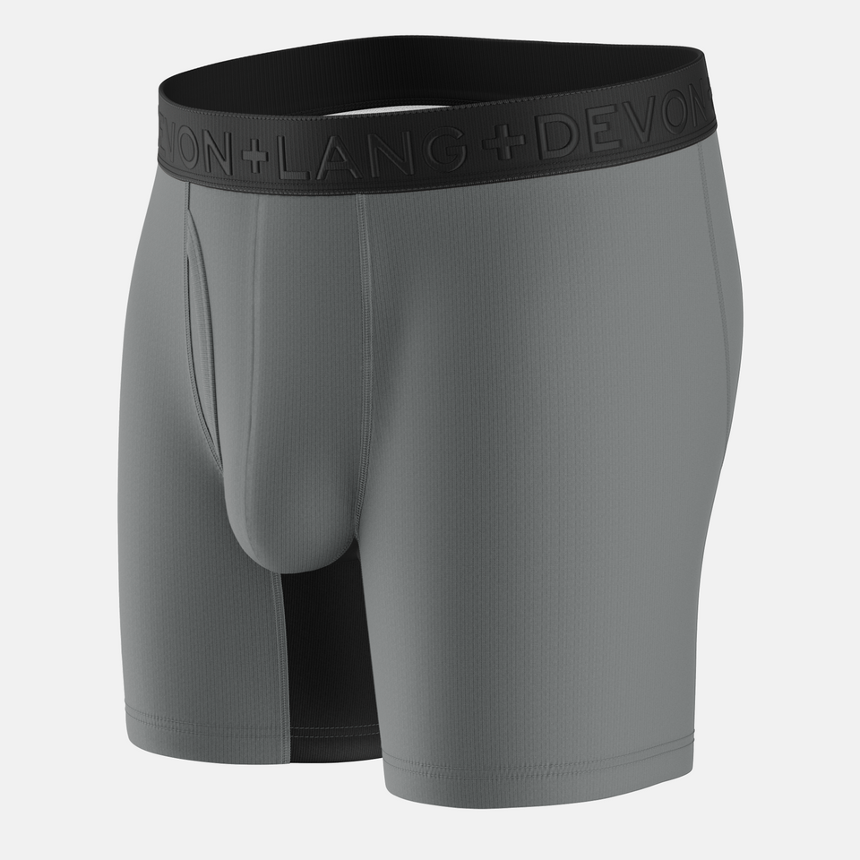 Devon + Lang Boxer Brief - Grey Slate