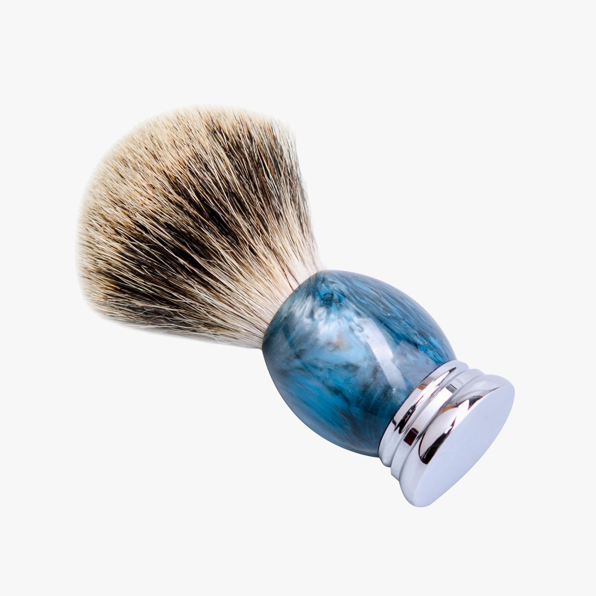 Blue Resin Badger Brush
