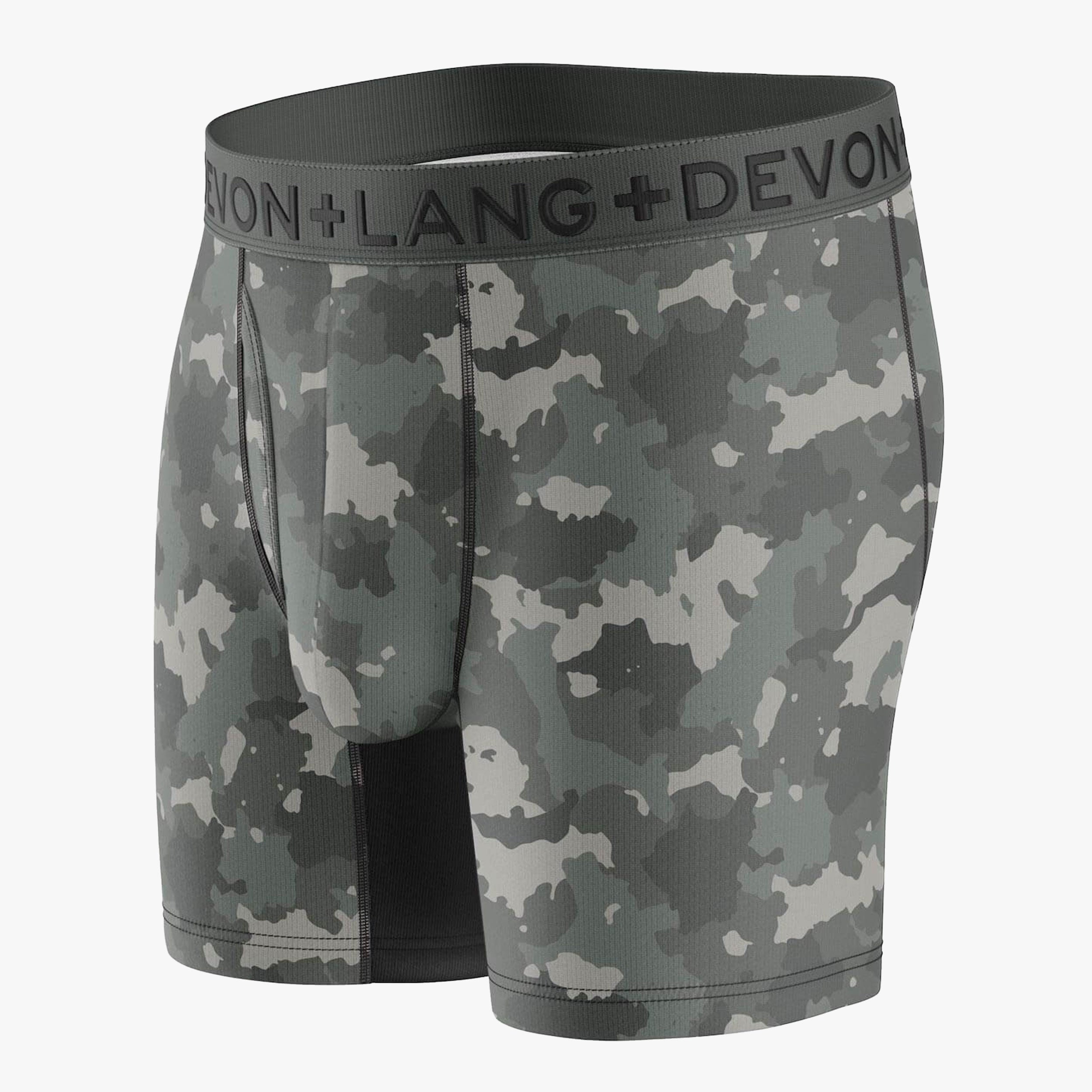 Devon + Lang Boxer Brief - Grey Camo