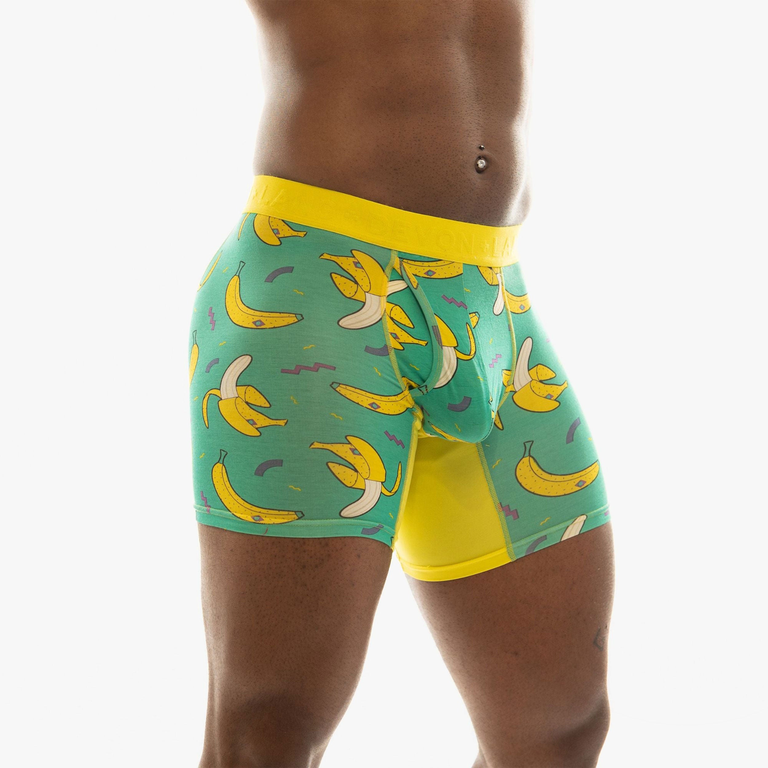 Devon + Lang Boxer Brief - Retro Banana