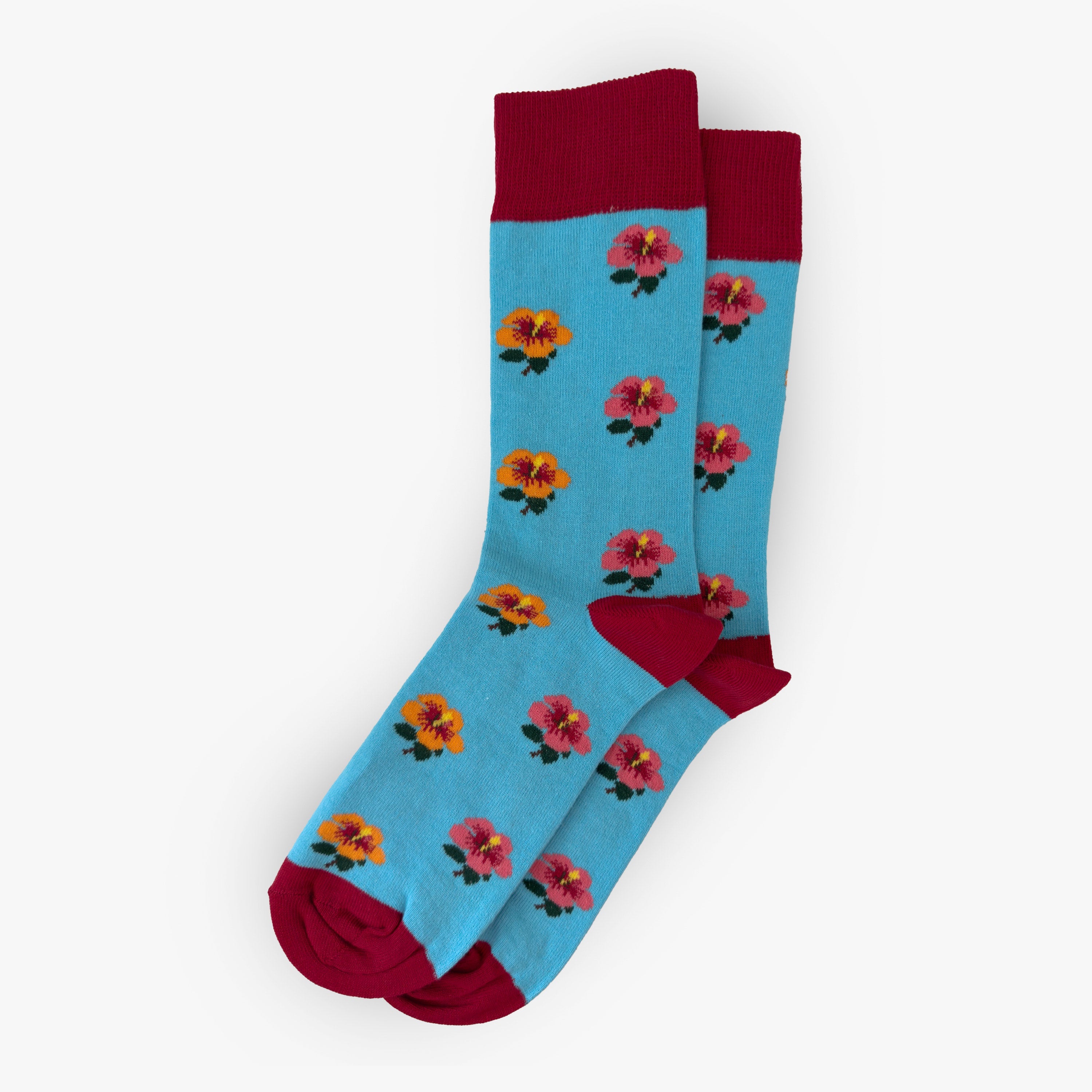 Men's Hibiscus Flower Socks