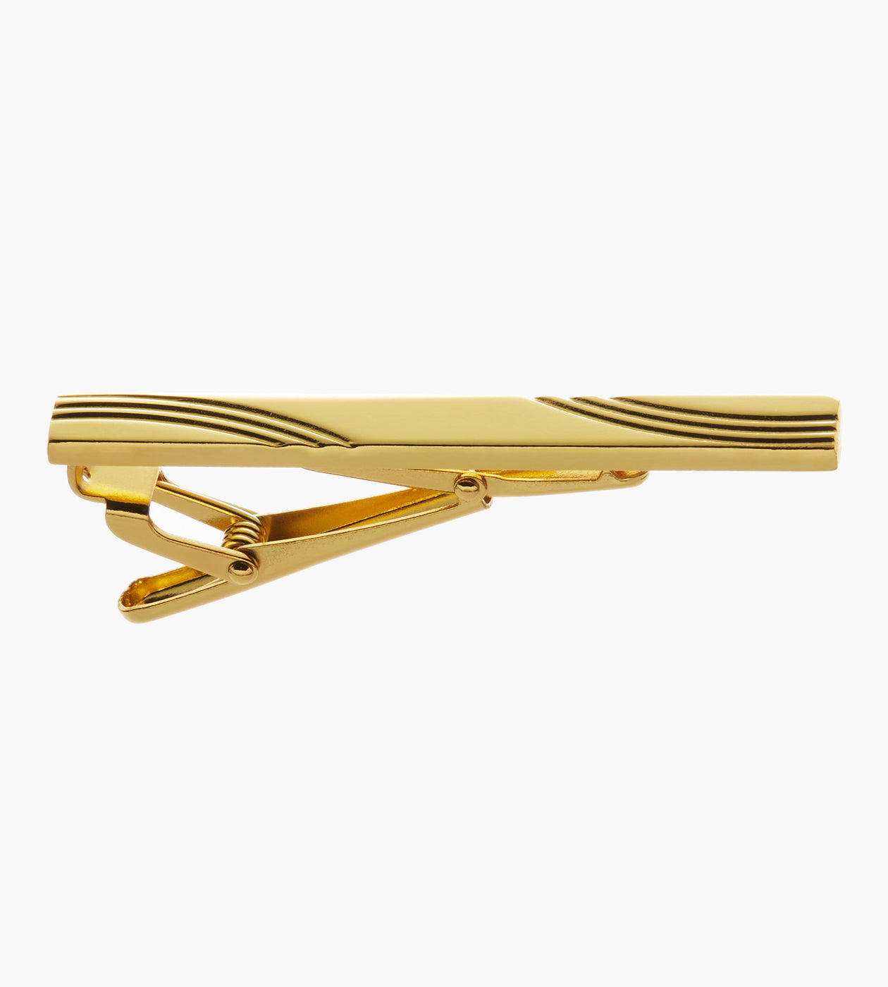 Gold Wave Tie Clip