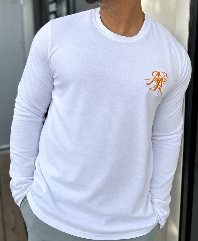 Adesso Athletics Monogram Long Sleeve – White – worn