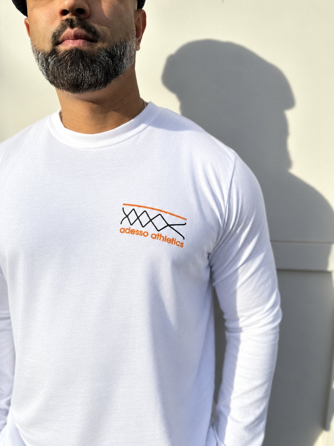 Adesso Athletics Net Long Sleeve – White – worn