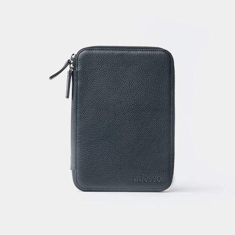 Black Leather Travel Holder