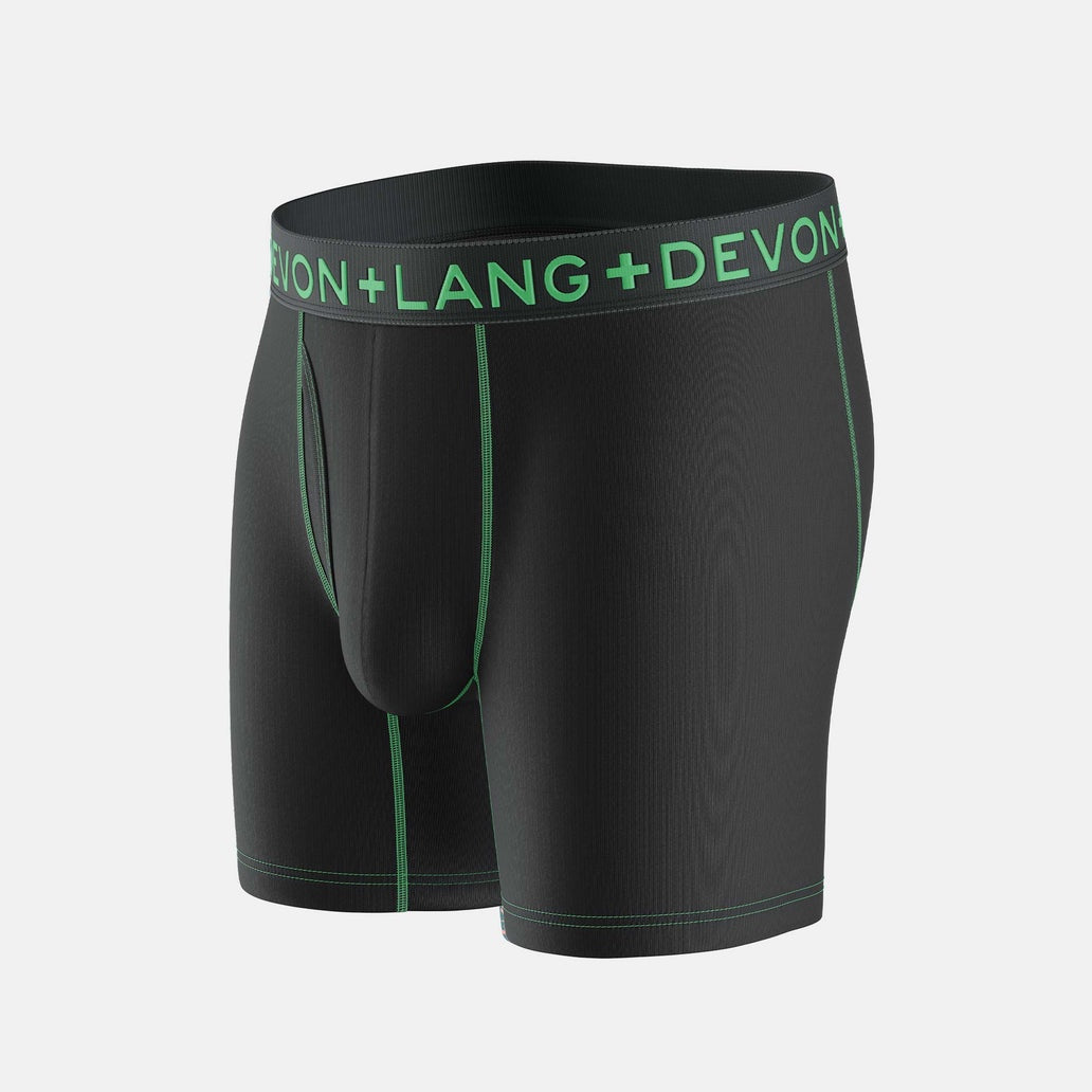 Devon + Lang Boxer Brief - Black Green