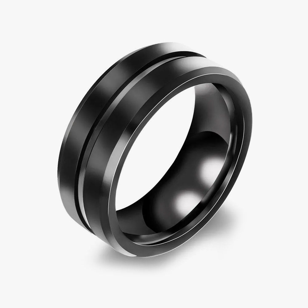 Black Split Ring