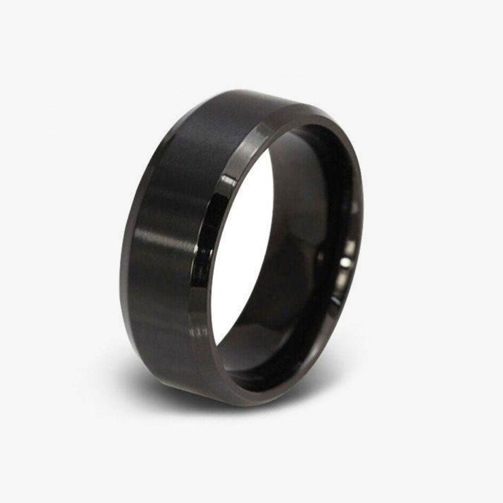 Black Brushed Ring