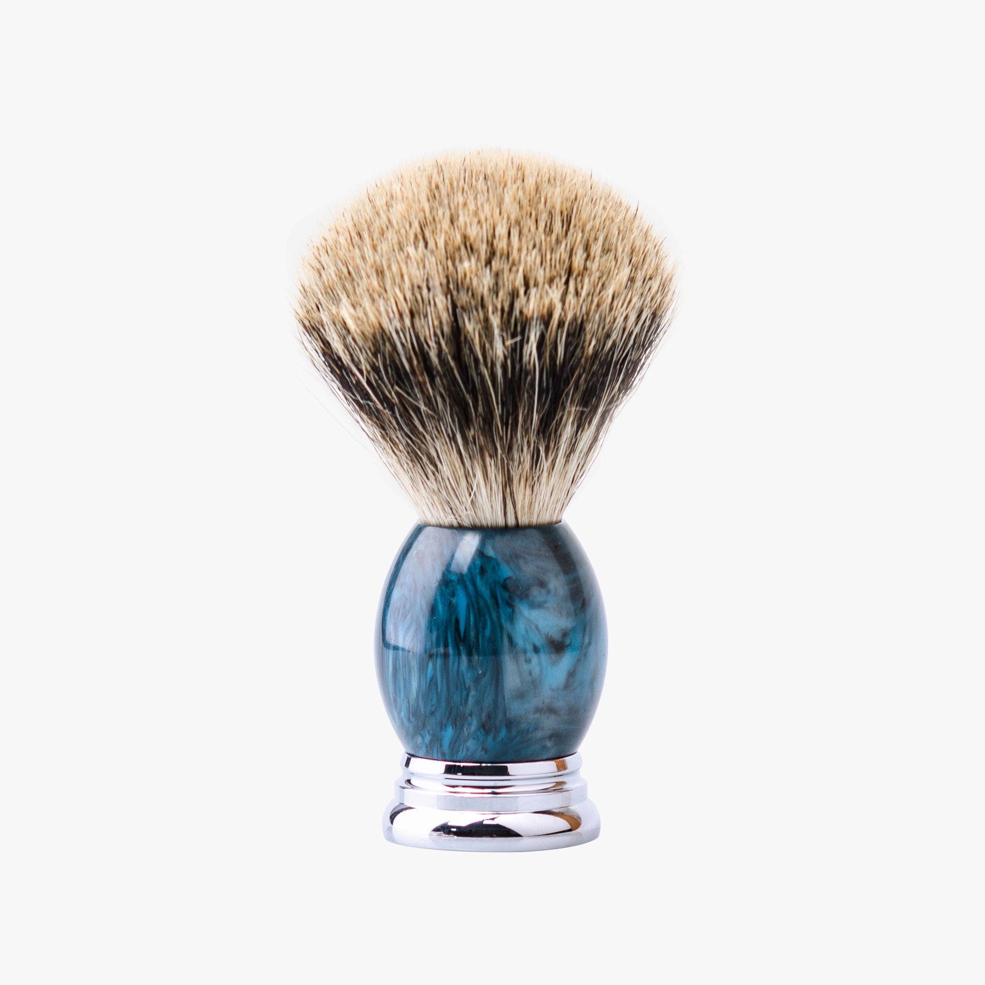 Blue Resin Badger Brush