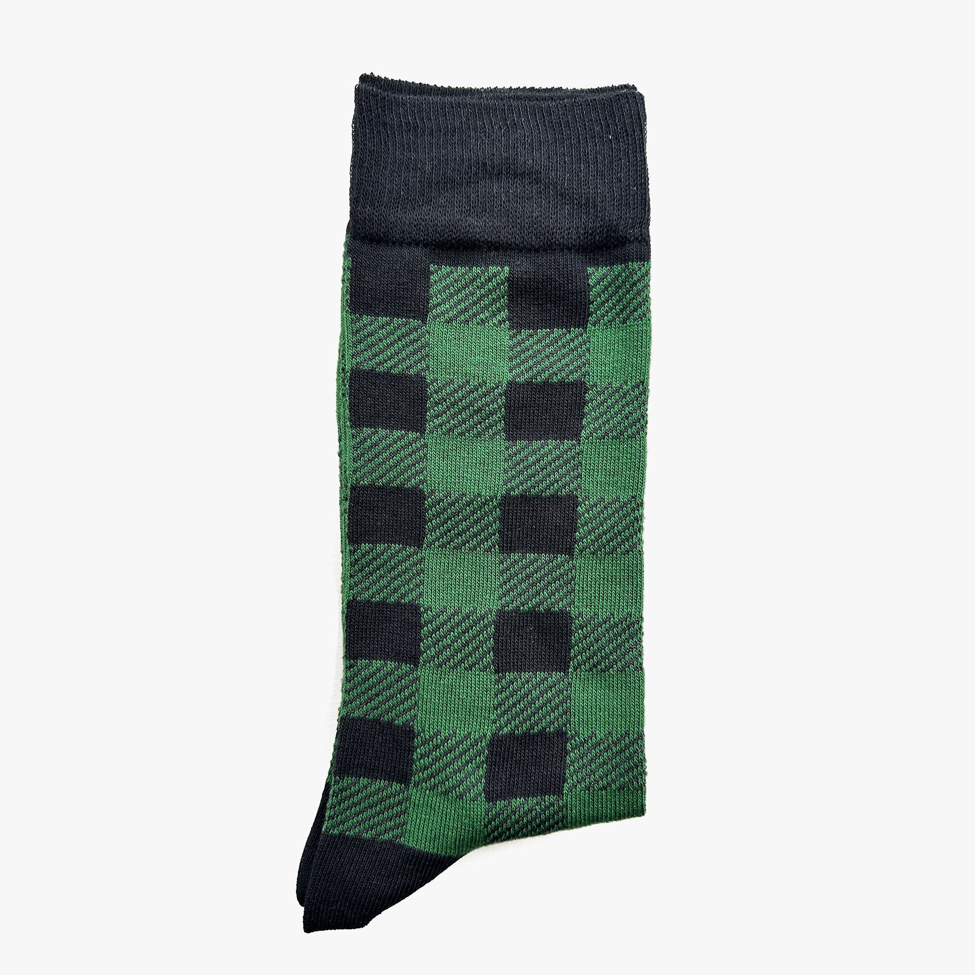 Green Buffalo Plaid Socks