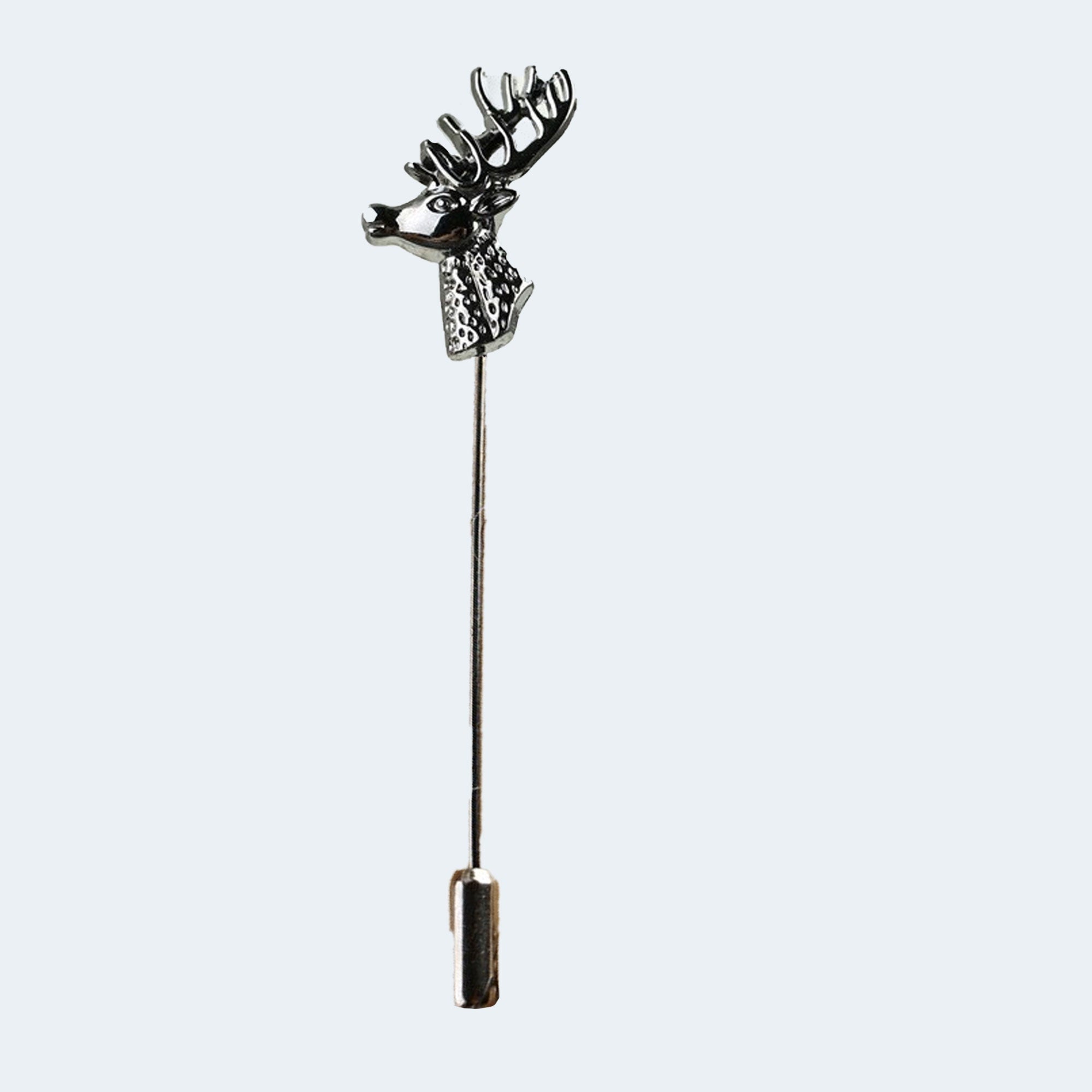 Gunmetal Deer Lapel Pin