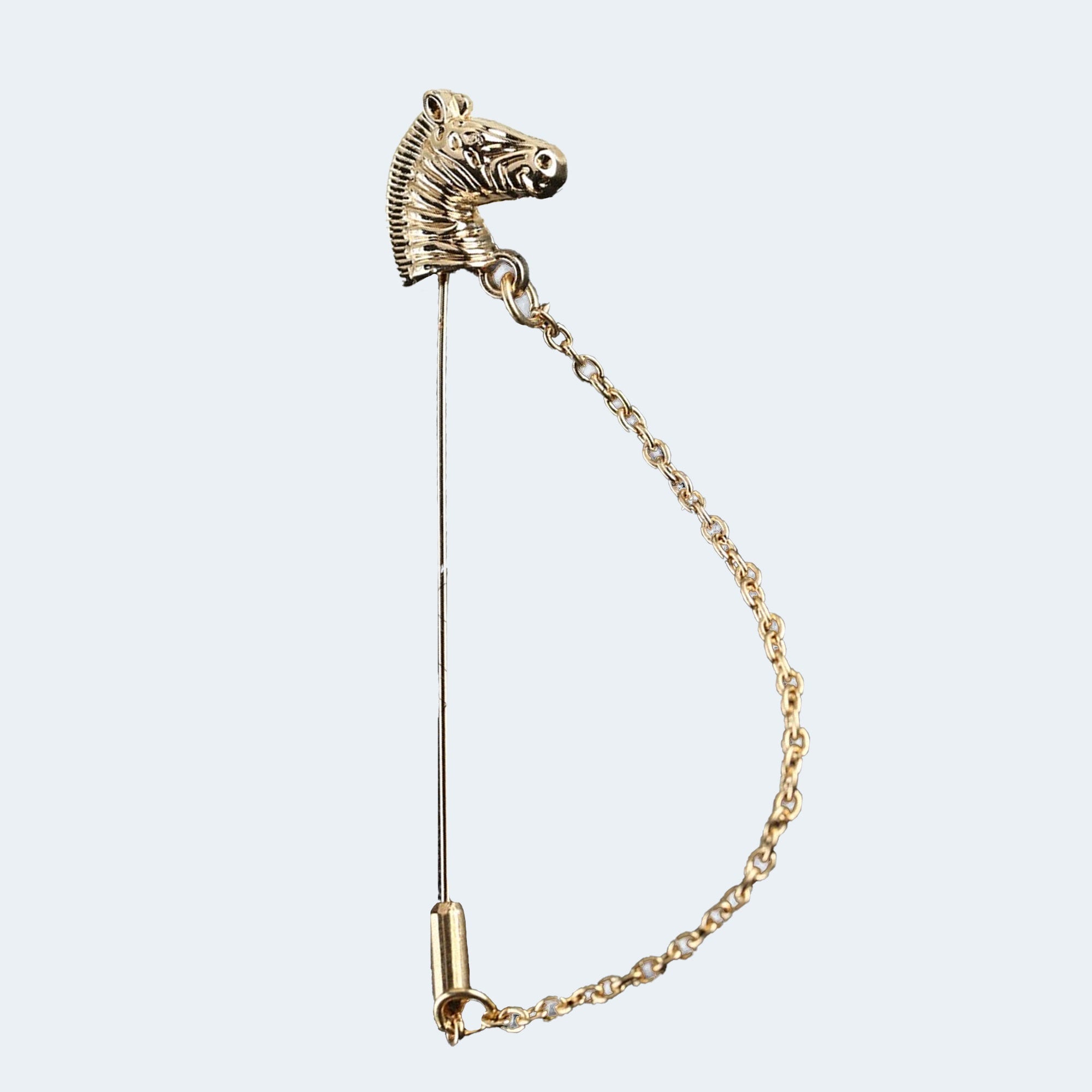 Horse & Chain Lapel Pin