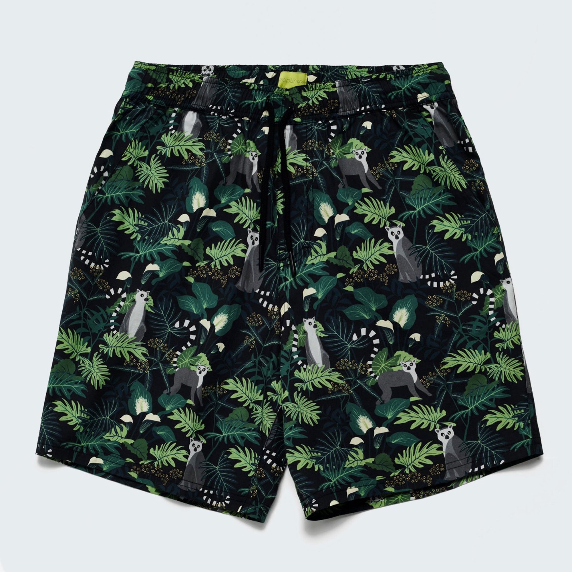 Poplin & Co Lemurs Printed Shorts