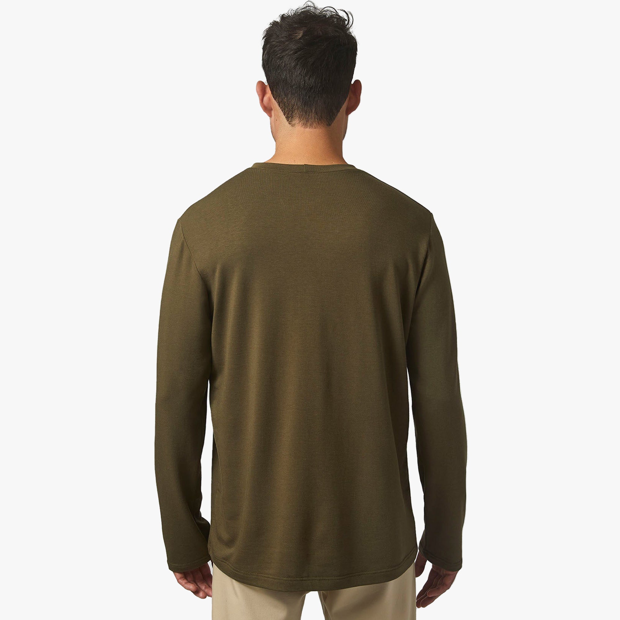 Adesso Man Bamboo Long Sleeve - Olive