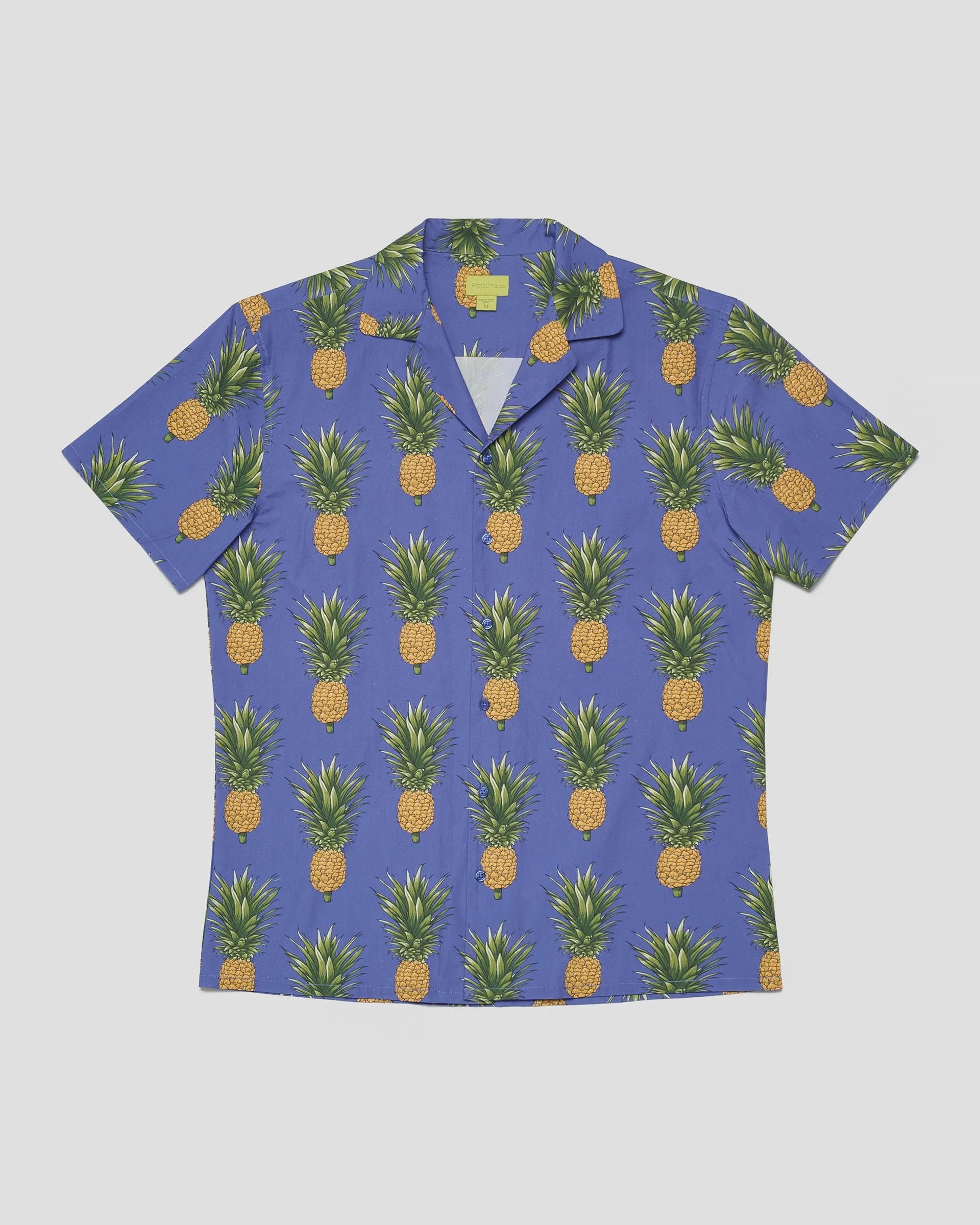 Poplin & Co. Wild Pineapple Camp Collar Shirt