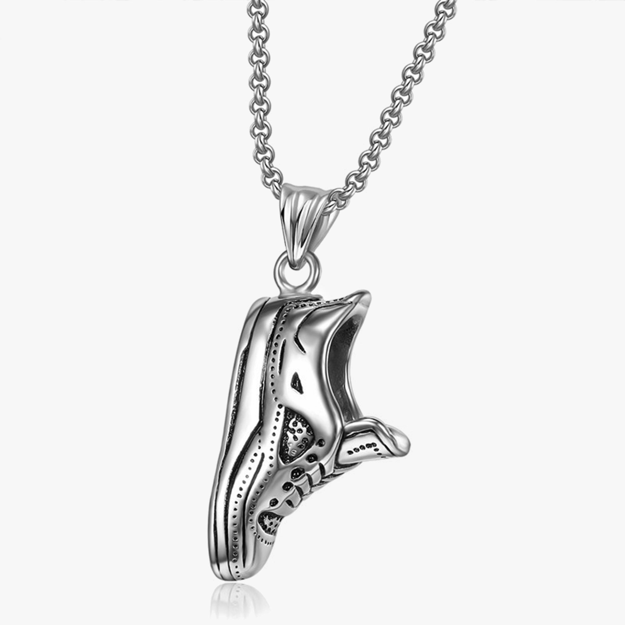 Silver Sneaker Necklace